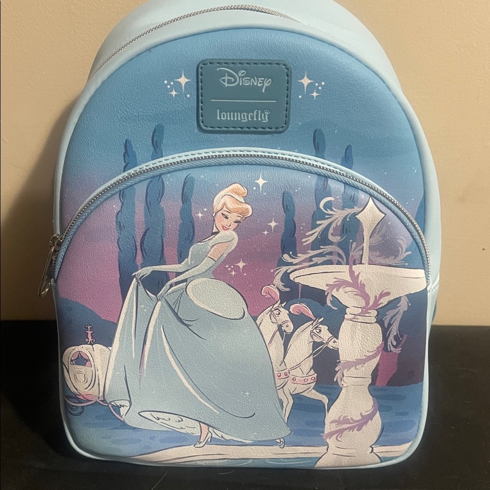Loungefly Blue and Purple Disney Backpack